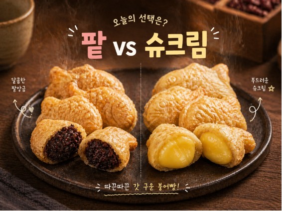 상품코드 : BSC007 [붕어당] 미니 붕어빵 750g (통팥앙금 / 슈크림)
