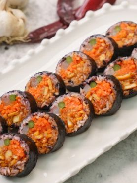 불오징어 흑미김밥