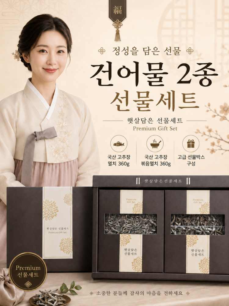 햇살담은 건어물 2종 선물세트
