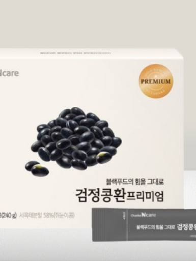 [천호엔케어] 검정콩환 프리미엄 4g x 60포