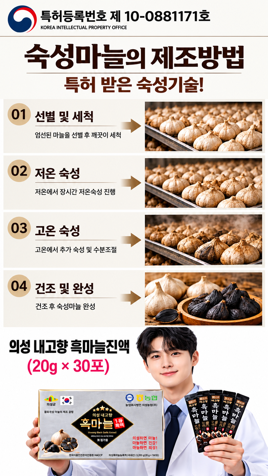 상품코드 : S316 의성군 의성내고향 흑마늘 진액30포