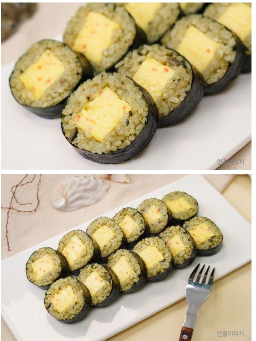전복계란말이두부저당김밥