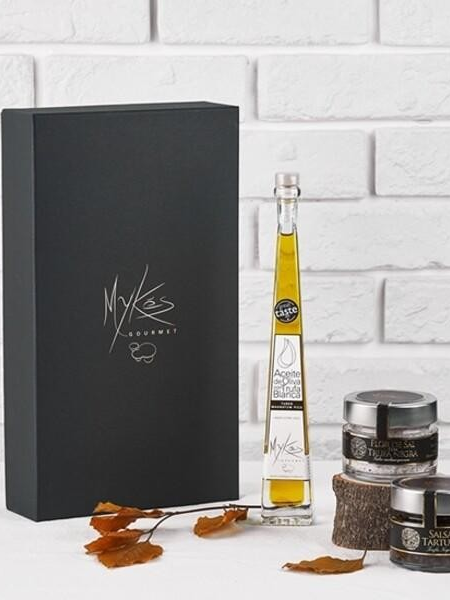 [마이크고메] 화이트트러플 오일100ml x 블랙 트러플 소금100g x 타르투파 소스120g 3종 선물세트 + 쇼핑백