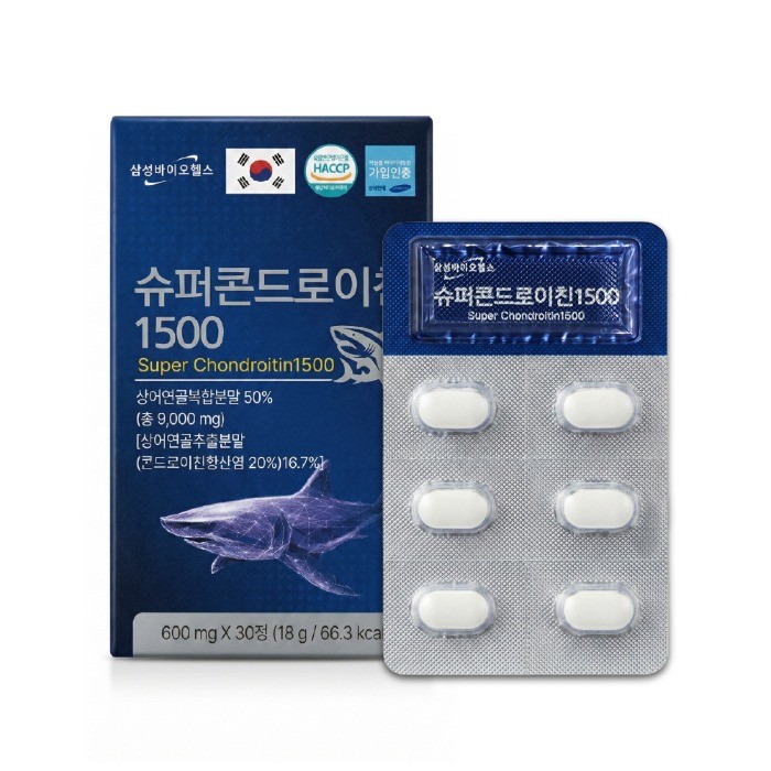 상품코드 : MH001 삼성바이오헬스 슈퍼콘드로이친 1500 (600mg x 30정)