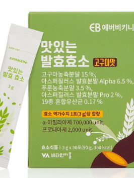 [비타민마을] 에버비키니 맛있는 발효효소 고구마맛 3gX30포