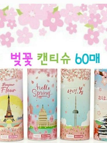 벚꽃 캔티슈 60매