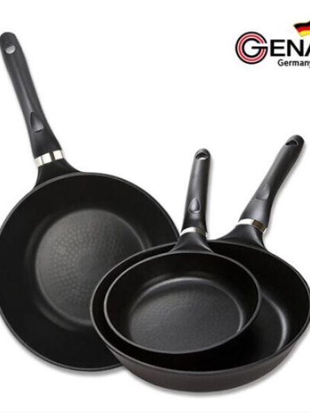 [제너] 오펜 티타늄코팅 IH 후라이팬20+후라이팬28+궁중팬28cm 3종 유리뚜껑세트