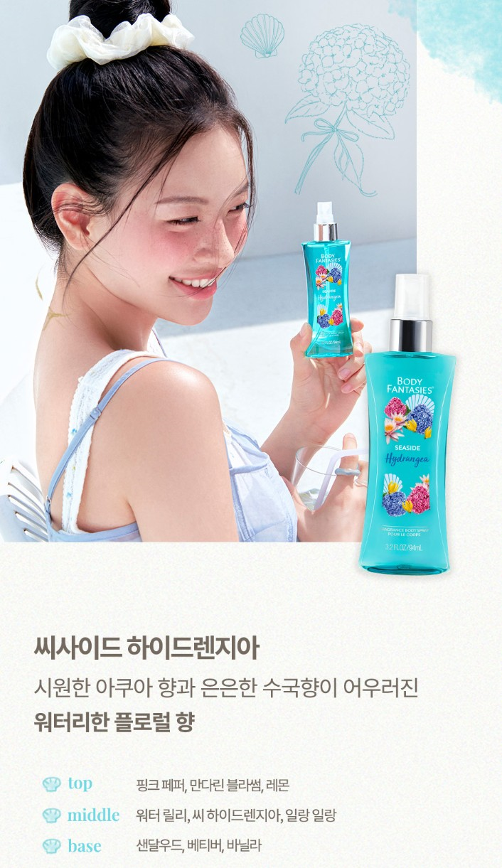 상품코드 : BP007 바디판타지 퍼퓸 바디미스트 94ml